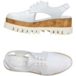 Zapatos blancos de goma con puntera redonda formales cocodrilo Cult talla 40 para mujer 