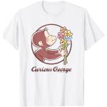 Curious George Flower Bouquet Poster Camiseta