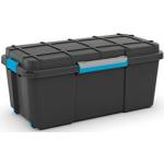 CURVER Scuba Box - Caja de almacenaje plástico, XL, Negro/Azul, 110 L