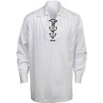 Camisas blancas de poliester de manga larga tallas grandes manga larga informales con lazo talla M para hombre 