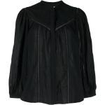 Camisas negras de algodón de manga larga rebajadas manga larga con cuello redondo ISABEL MARANT talla L para mujer 