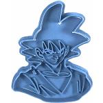 Cuticuter Goku Cortador de Galletas para Dragon Ball, azul, CGGOKU