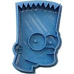 Cuticuter Los Simpsons Bart Cortador de Galletas, Plástico, Azul, 8x7x1.5 cm
