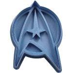 Cuticuter Star Trek Insignia Cortador de Galletas, Plástico, Azul, 8x7x1.5 cm