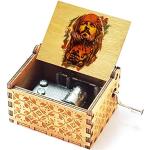 Cuzit Caja de música de madera de Jack Sparrow con diseño de piratas del Caribe de color de Davy Jones