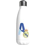 CYP Botella Personalizable Blanca de Acero 550ml Real Madrid, Plata, Diseño Letra A