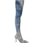 Botas azules de algodón de piel  con logo Diesel talla 39 para mujer 