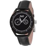 D&G Dolce & Gabbana DW0420 - Reloj cronógrafo de Cuarzo para Hombre con Correa de Piel, Color Negro
