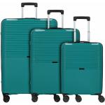 d&n Travel Line 4000 Juego de maletas de 4 ruedas 3pcs. grün