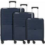 d&n Travel Line 4000 Juego de maletas de 4 ruedas 3pcs. navy