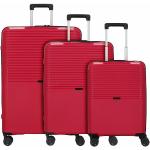 Set de maletas rojas rebajadas con cierre d&n 