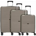 d&n Travel Line 4000 Juego de maletas de 4 ruedas 3pcs. taupe