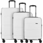 Set de maletas blancas rebajadas con cierre d&n 