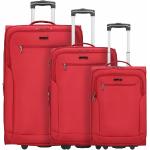 Set de maletas rojas de poliester rebajadas d&n 