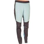 Pantalones grises de Softshell de esquí cortavientos acolchados talla XS de materiales sostenibles para mujer 