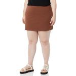 Minifaldas marrones de punto talla XS para mujer 