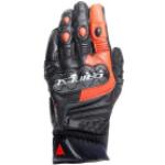 Dainese Carbon 4, guantes largos 3XL male Negro/Rojo Neón/Blanco