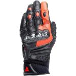 Dainese Carbon 4, guantes largos XL male Negro/Rojo Neón/Blanco