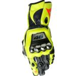 Guantes deportivos amarillos fluorescentes de cuero Valentino Rossi DAINESE talla L 