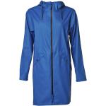 Abrigos azules con capucha  tallas grandes con cuello alto impermeables Danwear talla 5XL para mujer 