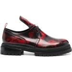 Zapatos rojos de goma con puntera redonda rebajados con cordones formales con logo 424 FourTwoFour talla 46 para hombre 