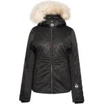 Chaquetas negras de sintético de esquí impermeables, transpirables con capucha acolchadas Dare 2b talla L para mujer 
