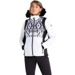 Chaquetas blancas de sintético de snowboard impermeables, transpirables con capucha acolchadas Dare 2b talla XL para mujer 