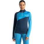 Chaquetas azules de snowboard rebajadas con cuello alto con capucha Dare 2b talla XS de materiales sostenibles para mujer 