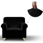 Fundas negras de poliester para sofá 