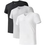 DAVID ARCHY Men's Vests Micro Modal Undershirts with Ultimate Soft 3 Pack V-Neck & Deep V-Neck Short Sleeve Underwear