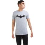 Camisetas grises de poliester de manga corta Batman Bruce Wayne manga corta con cuello redondo lavable a máquina con logo DC Comics talla L para hombre 