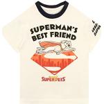 Camisetas blancas de manga corta infantiles Superman informales con logo DC Comics 9 años 