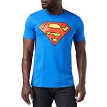 Camisetas azules de manga corta rebajadas Superman manga corta con logo DC Comics talla L para hombre 