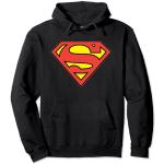 Sudaderas negras de encaje con capucha Superman con logo DC Comics talla S para mujer 