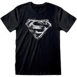 Camisetas negras de licra de algodón  Superman para navidad con logo talla S para hombre 