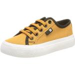 Zapatos amarillos de lona con logo DC Shoes talla 36,5 infantiles 