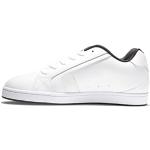 DC Shoes Net-Zapatos de Piel para Hombre, Zapatillas, Blanco Carbono Blanco, 55 EU