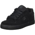 Zapatillas negras de goma de piel informales DC Shoes Pure talla 30 infantiles 