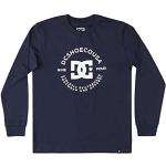 Camisetas azul marino de algodón de manga larga infantiles DC Shoes 10 años 