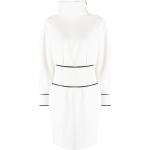 Vestidos blancos de poliester de manga larga rebajados manga larga con cuello alto con logo Armani Emporio Armani talla 3XL para mujer 