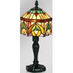 Decorativa lámpara de mesa Jamilia, estilo Tiffany
