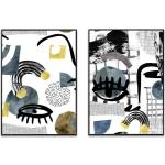 Cuadros abstractos negros Picasso a cuadros Dekoarte 