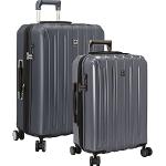 Set de maletas grises de policarbonato con aislante térmico Delsey para mujer 