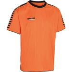 Camisetas deportivas naranja con cuello redondo transpirables con rayas Derbystar talla M para mujer 