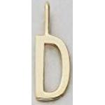 Pendientes clips dorados de plata de ley de 18 quilates Design Letters para mujer 