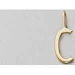 Colgantes dorados de oro de 18 quilates Design Letters para mujer 