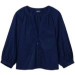 Blusas azules de algodón de manga larga rebajadas manga larga Desigual talla XL para mujer 