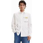 Camisetas blancas de manga larga manga larga Desigual talla L para hombre 