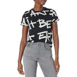 Camisetas negras de manga corta manga corta con cuello redondo Desigual talla XS de materiales sostenibles para mujer 