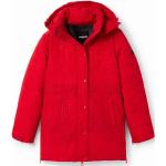 Chaquetas rojas con capucha  rebajadas Desigual talla L para mujer 